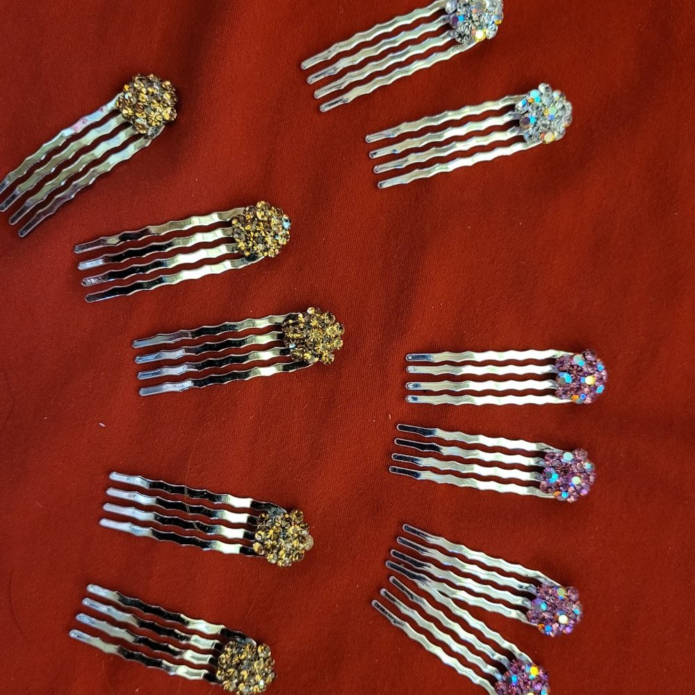 Hair Accessories, Sworski Crystal Hair Combs